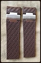 22mm Rubber Watch Strap Band for ULYSSE NARDIN Marine Diver (Brown) - £63.76 GBP