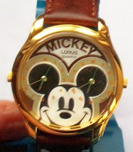 Disney Dual Time Mickey Mouse Watch!  Unique! Two Dials on Watch! Brand-... - £316.06 GBP