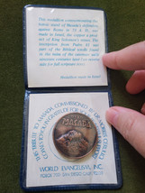 Masada 1976 Psalm 81 Copper Coin Medal Token Dr. Morris Cerullo - £7.45 GBP