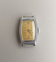 Antique Art Deco Lady’s Watch 1930’s Steel Case Salmon Dial - $47.50