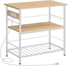 Hoobro Kitchen Island With Storage, Kitchen Island Table With Power Outl... - £105.94 GBP