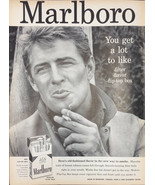 Vintage Marlboro Cigarettes 1957 Print Ad New Flip Top Box Man Smoking - $4.94