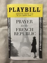 Prayer for the French Republic Playbill 2022 Manhattan Theatre Club  - £5.44 GBP