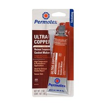 Permatex 81878  Ultra Copper Maximum Temperature RTV Silicone Gasket Maker, 3 oz - £23.94 GBP