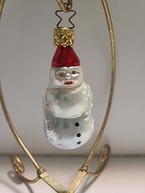 Blown Glass Christmas  Ornament  Snowman   Made in Germany 3&quot; tall - $26.99