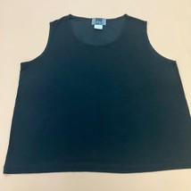 Slinky Brand Tank Top Sleeveless Basic Stretch Casual Black 2X Plus  Travel - €8,48 EUR