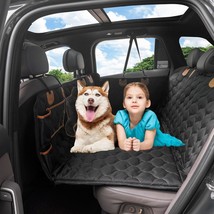 Dog Hammock For Car Hard Bottom Back Seat Extender For Dogs, Waterproof Dog Car  - £53.27 GBP