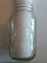 Misprint Kerr Embossed Self Sealing Glass Quart Mason Fruit Food Canning Jar #1 - £60.13 GBP