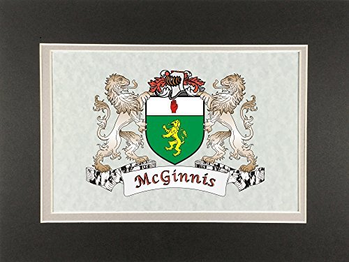 McGinnis Irish Coat of Arms Print - Frameable 9&quot; x 12&quot; - $24.00