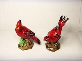 Vintage Red Birds Ceramic Salt &amp; Pepper Shakers - £10.07 GBP