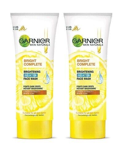 Primary image for Garnier Bright Complete BRIGHTENING DUO ACTION Face Wash, 100 gm x 2 pack