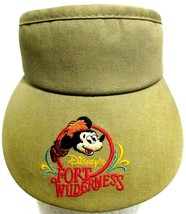 Disney&#39;s Fort Wilderness Sun Visor Hat Made In USA Brown - £7.52 GBP