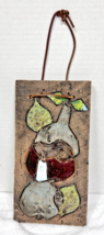 MCM Tilaman&#39;s Tile Wall Hanger Fig&#39;s Pear&#39;s Signed Art Pottery 10 x 5 1/... - $32.18