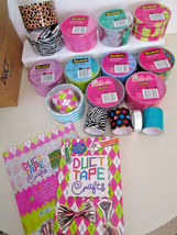 Craft Duct Tape Huge Lot &amp; Idea Instruction Book Barbie Shoes Zebra Leopard More - £19.82 GBP