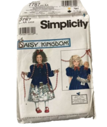 Simplicity Pattern Daisy Kingdom 7787 3 4 5 6 Girl Child Dress Doll 17&quot; ... - €8,53 EUR