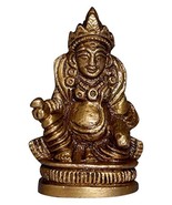 Kuber Brass Statue GOD KUBER THE GOD OF MONEY WEALTH PROSPERITY 2.5X2.54... - £71.12 GBP