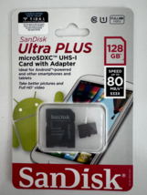 San Disk Ultra Plus 128GB Micro Sdxc UHS-1 Card W/ Adapter - $22.76