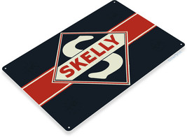 Skelly Gas Logo Garage Service Motor Oil Retro Wall Decor Large Metal Ti... - $19.95