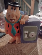 Two Vintage The Flinstone&#39;s, Fred Flintstone, Barney Rubble Plastic Banks - £23.17 GBP