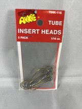 5 In a Pack Arkie  Unpainted Tube Insert Round Head Fishing Jig Hook, 1/... - $2.88
