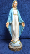 Our Lady of Grace/ Catholic -Virgin Mary Blessed Mother Figurine Resin Stoneware - £31.75 GBP