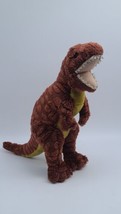 Russ T-Rex Dinosaur Stuffed Animal 13&quot; Plush Toy Brown Yellow - £19.04 GBP