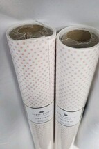 2 Rolls Sugar Paper Rose Tiny Dot On White Gift Wrap 30 Sq Ft Each image 4