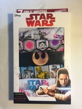 Girls Disney Star Wars 7 Pack of Hipsters Underwear Panties Size 4 The Last Jedi - $21.28