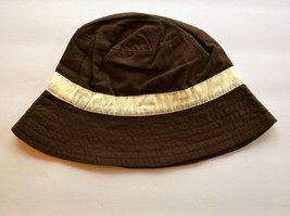 Bucket Lightweight Cotton Boys Sun Hat  Frumpy Rumps - Brown / Ivory 6 months - £6.98 GBP