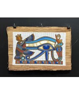 Eye of Horus Ancient Egyptian Papyrus Painting, glowing in the dark hand... - $167.12 CAD