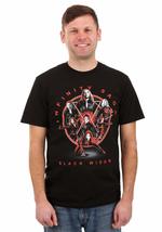 Adult Marvel Saga Black Widow Black T-Shirt - L - £12.63 GBP