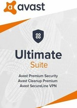 Avast Ultimate 2023 - For 10 Devices - 1 Year - Includes Vpn - Download - $27.99