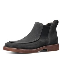  Men Shoes Made Of Leather Ankle Boots Slip On Black Brown Men Casual Dr... - £228.66 GBP
