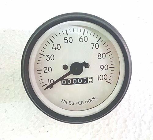 Willys MB Jeep FD GPW CJ 100mph- Speedometer White Face Black Bezel - $38.81