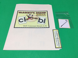 Clammy’s Beach Ball - Phonics Cl / Bl - DIY File Folder game - Printed / Uncut # - £5.90 GBP