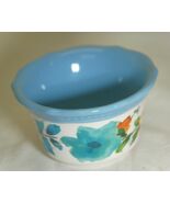 Pioneer Woman Stoneware Ramekin Bowl Blue Multi-Color Floral - $12.86