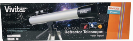 Vivitar Telescope w/Tripod TEL-50600 560x/120x Refractor, BRAND NEW/SEAL... - $25.45
