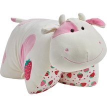 Pillow Pets Puff Strawberry Cow Large 18&quot; - £21.91 GBP