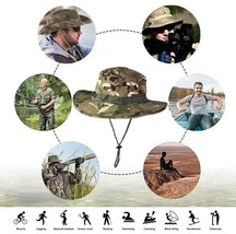 Tactical Camouflage Cap Military Hat Army Caps Men Women Outdoor Sports Sun Boon - £15.56 GBP