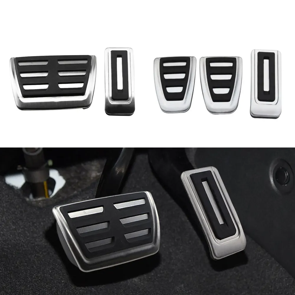Stainless Steel Fuel Brake Footrest Pedal Cover AT MT for VOLKSWAGEN Vw - $11.44+