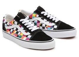 VANS Checkerboard Floral Flower Power Old Skool Canvas Shoes Men&#39;s 12 NWT - $66.99