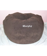 SNUGGLE BALL DOG BED SUEDE Small Choose Color Name Personalized+ Made in the USA - $49.99