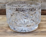 CRYSTAL CLEAR 8&quot; Bowl 24% Lead Crystal Pinwheel &amp; Starburst Patterns, - ... - £55.04 GBP