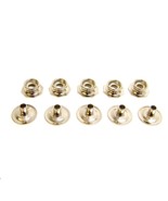 Pull The Dot Snap Fastener, Stud &amp; Post Only, Nickel Plated Brass, 5 Pie... - $216.19 MXN