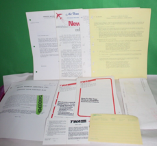 Vintage TWA Airlines Memos Bulletins Pope Letter Safety Rules Group Bene... - $19.79