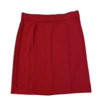 Counterparts Fitted Skirt ~ Sz PS ~ Red ~ Knee Length ~ Elastic Waist - £13.34 GBP
