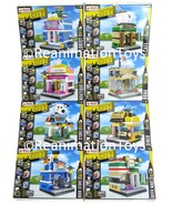 Block Tech City Streets Downtown Buildings Shops Construction Complete S... - £139.73 GBP