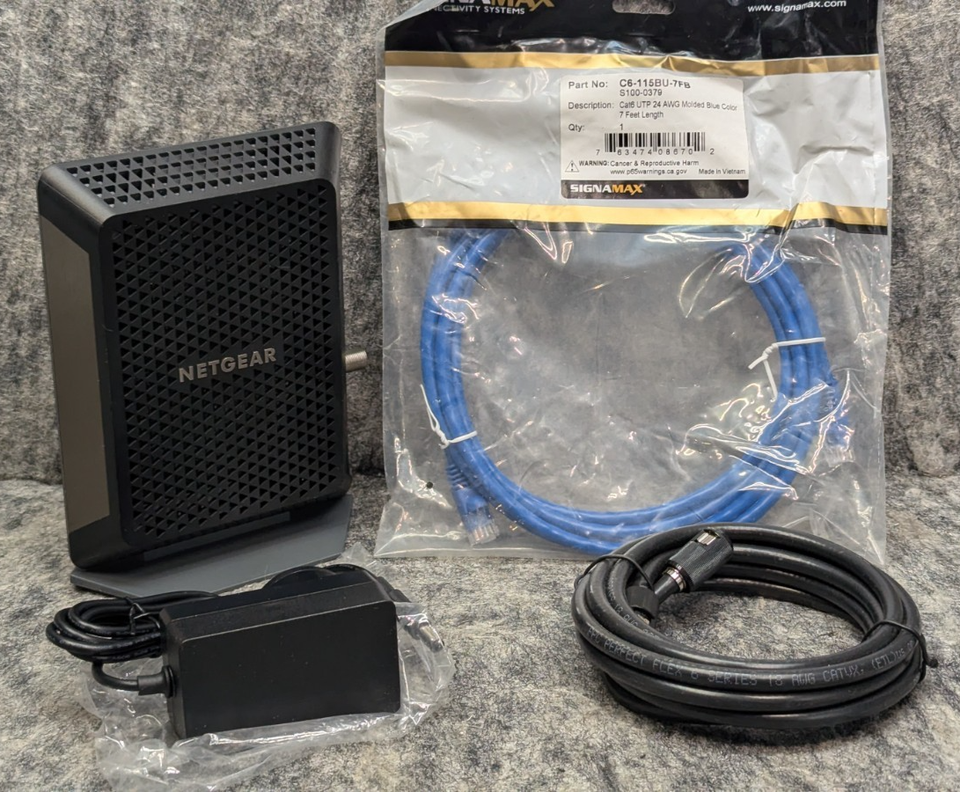 NETGEAR Cable Modem CM700 for Cable Plans up to 800Mbps | DOCSIS 3.0 - $21.99