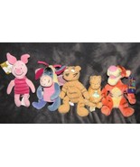 DISNEY CLASSIC WINNIE THE POOH SET LOT TIGGER EEYORE PIGLET RATTLE BUTTE... - £25.50 GBP