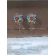 Birthday Wine Glass Pair, &quot;Cheers On Your Birthday&quot; Set, 7&quot; Tall, Celebratory - £8.87 GBP